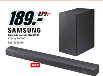 MediaMarkt Samsung Barra De Sonido HW-B530 oferta