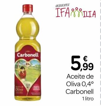 Supermercados El Jamón Aceite De Oliva 0.4° Carbonell oferta