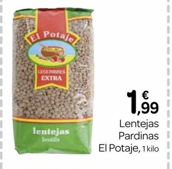 Supermercados El Jamón Lentejas Pardinas El Potaje oferta