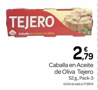 Supermercados El Jamón Caballa en Aceite de Oliva Tejero oferta