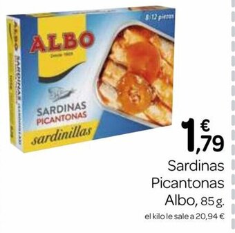 Supermercados El Jamón Sardinas Picantonas Albo oferta