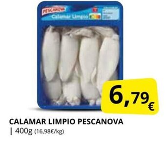 Supermercados MAS Calamar Limpio Pescanova oferta