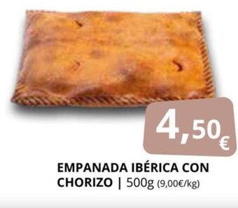 Supermercados MAS Empanada Ibérica Con Chorizo oferta