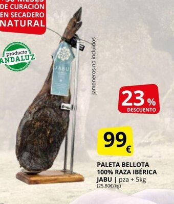 Supermercados MAS Paleta Bellota 100% Raza Iberica Jabu oferta