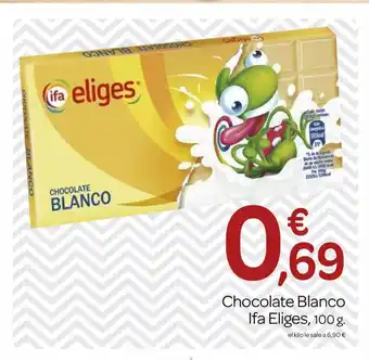 Supermercados El Jamón Chocolate Blanco Ifa Eliges oferta