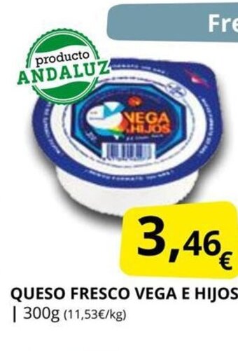 Supermercados MAS Queso Fresco Vega E Hijos oferta