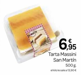 Supermercados El Jamón Tarta Massini San Martín oferta