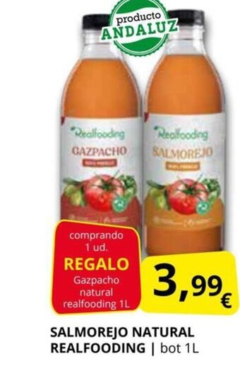 Supermercados MAS Salmorejo Natural Realfooding oferta