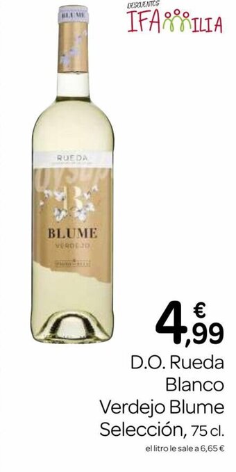 Supermercados El Jamón D.O Rueda Blanco Verdejo Blume Selección 75 cl oferta