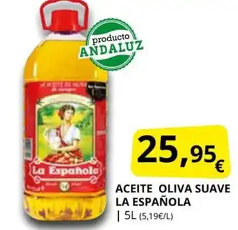 Supermercados MAS Aceite Oliva Suave La Española oferta