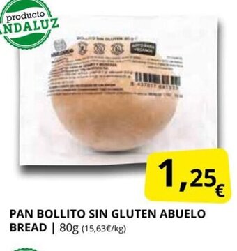 Supermercados MAS Pan Bollito Sin Gluten Abuelo Bread oferta