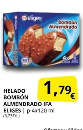 Supermercados MAS Helado Bombón Almendrado Ifa Eliges oferta