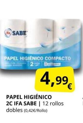 Supermercados MAS Papel Higiénico 2C Ifa Sabe oferta