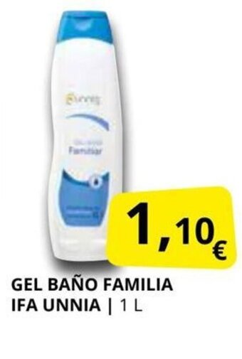 Supermercados MAS Gel Baño Familia Ifa Unnia oferta