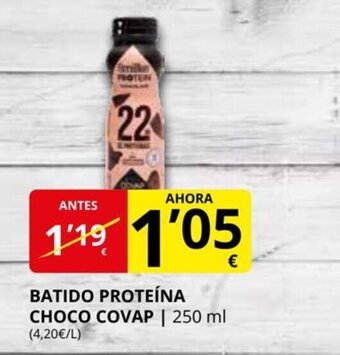 Supermercados MAS Batido Proteína Choco Covap oferta