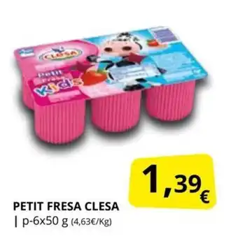 Supermercados MAS Petit Fresa Clesa oferta