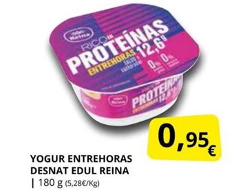 Supermercados MAS Yogur Entrehoras Desnat Edul Reina oferta
