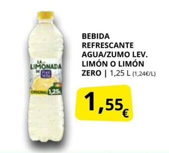 Supermercados MAS Bebida Refrescante Agua/ Zumo Lev. Limón o Limón Zero oferta