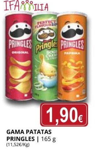Supermercados MAS Gama Patatas Pringles oferta
