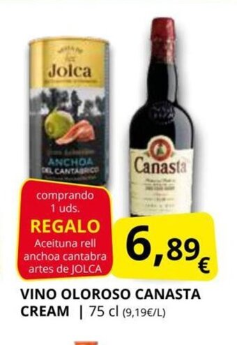 Supermercados MAS Vino Oloroso Canasta Cream oferta