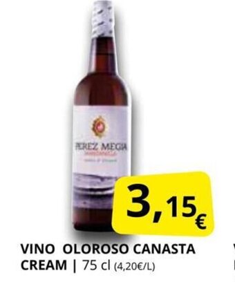 Supermercados MAS Vino Oloroso Canasta Cream oferta