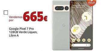 CeX Google pixel 7 pro 128gb verde liquen, libre a oferta