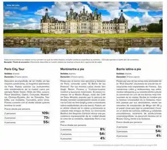 Viajes El Corte Inglés Valle del loira parís city tour salidas: diarias. duración: 3 horas aprox. descubre acompañado de un chofer, en las mejor oferta