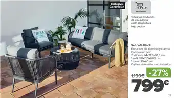 Carrefour Express Set café black oferta