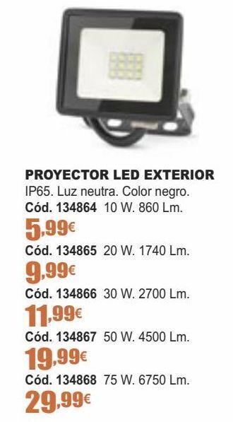 Ferrcash Proyector led oferta