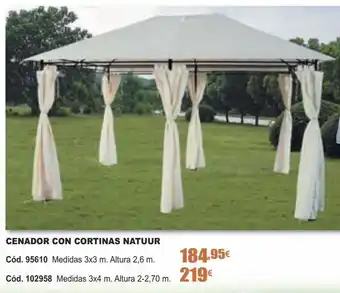 Ferrcash Cenador con cortinas oferta