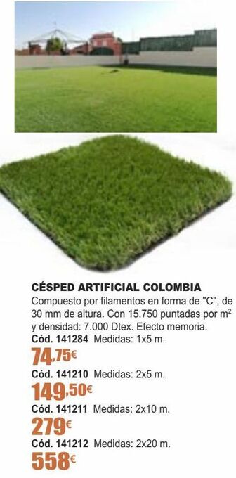 Ferrcash Césped artificial oferta