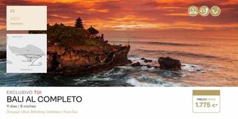 Viajes El Corte Inglés 22 asia indonesia ocenionoco exclusivo tui bali al completo 11 días / 8 noches denpasar, ubud, belimbing, candidasa y n oferta