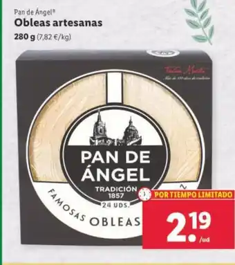 Lidl Obleas Artesanas oferta