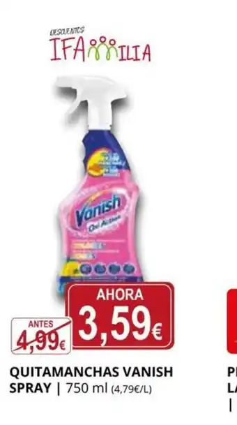 Supermercados MAS Quitamanchas Vanish Spray oferta