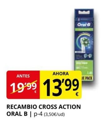 Supermercados MAS Recambio Cross Action Oral B oferta