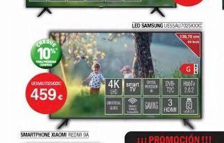 Milar Cheque 10% predam uessalo 459€ smartphone xiaomi redmi sa unvers rice g 4k smart wil dvb- hbbtv tv uhd prof $ t2c oferta