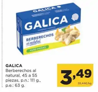 Alimerka Berberechos en conserva galica oferta