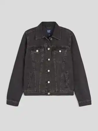 GAP Mujer | chaqueta icon vaquera negra oferta