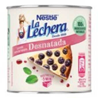 Plusfresc Llet condensada desnatada la lechera llauna, 387 grams oferta