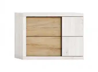 Mobiprix Mesita de noche top con dos cajones oferta