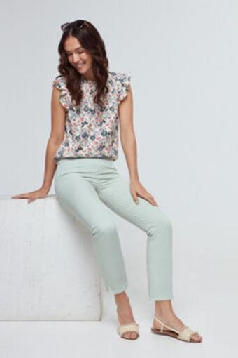 Fifty Factory Pantalón slim tobillero oferta