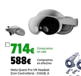 CeX Meta quest pro vr headset (con controllers) - 256gb, a oferta