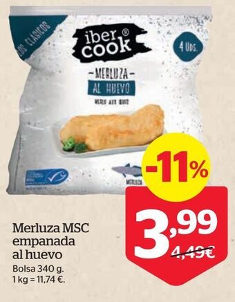Merluza empanada