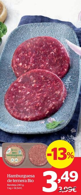 La Sirena Hamburguesas de ternera oferta