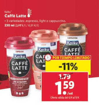 Lidl Caffè Latte oferta