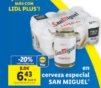 Lidl En Cerveza Especial San Miguel oferta