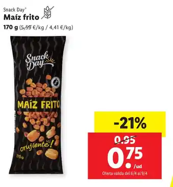Lidl Maíz Frito oferta