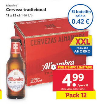 Lidl Cerveza Tradicional oferta