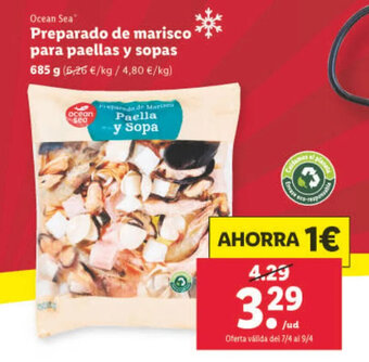 Lidl Preparado de Marisco Para Paellas y Sopas oferta