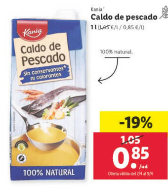 Lidl Caldo de Pescado oferta